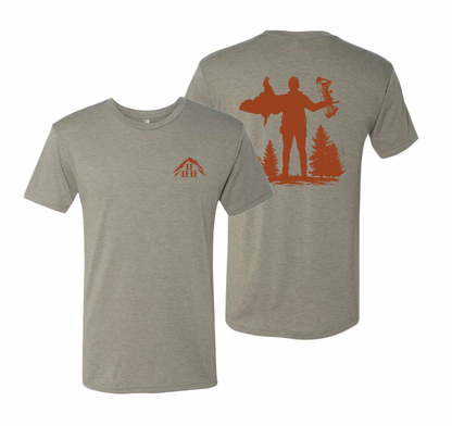 Hike Hang Hunt - Turkey Tee - Venetian Gray/Burnt Orange