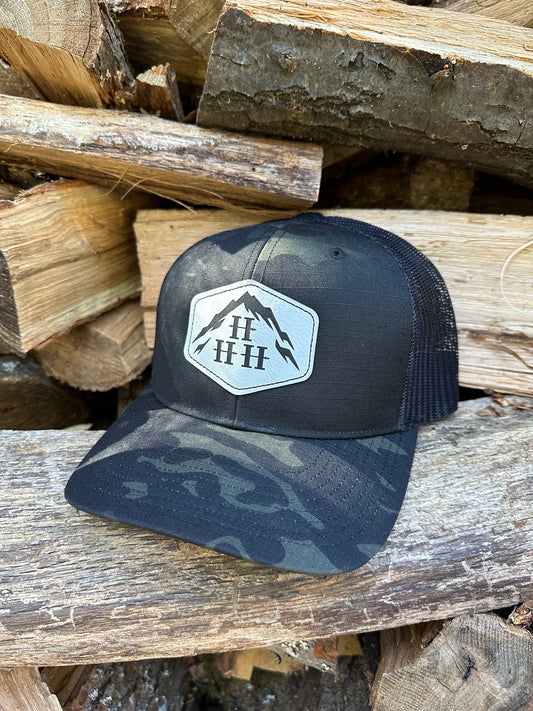 Hike Hang Hunt Logo Cap/Leather Patch