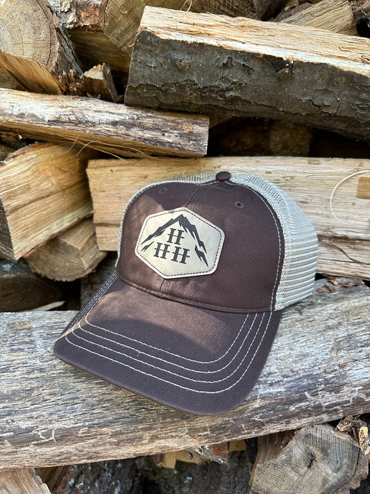 Hike Hang Hunt Logo Cap/Leather Patch