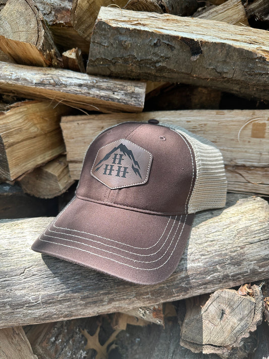 Hike Hang Hunt Logo Cap/Leather Patch