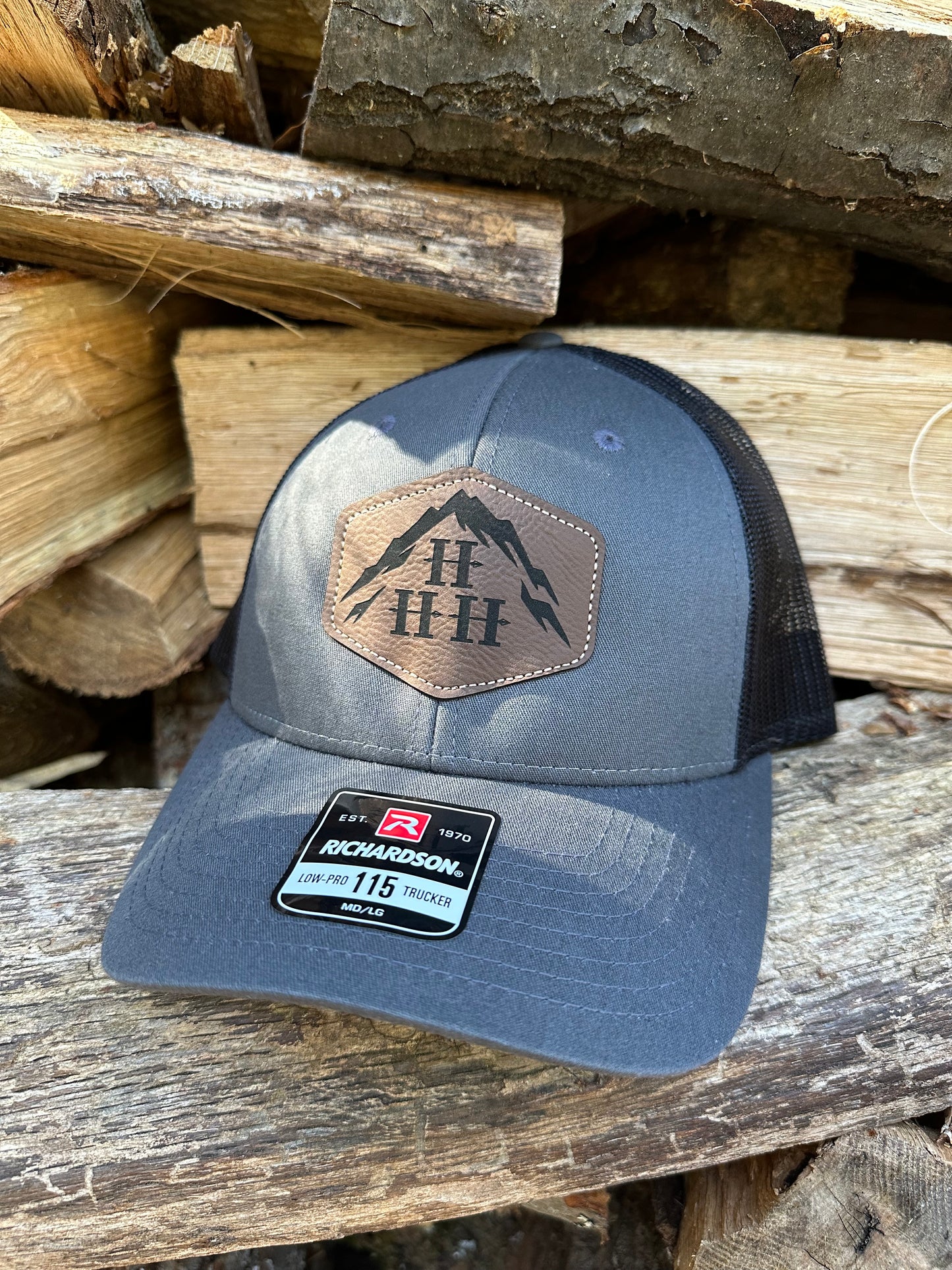 Hike Hang Hunt Logo Cap/Leather Patch