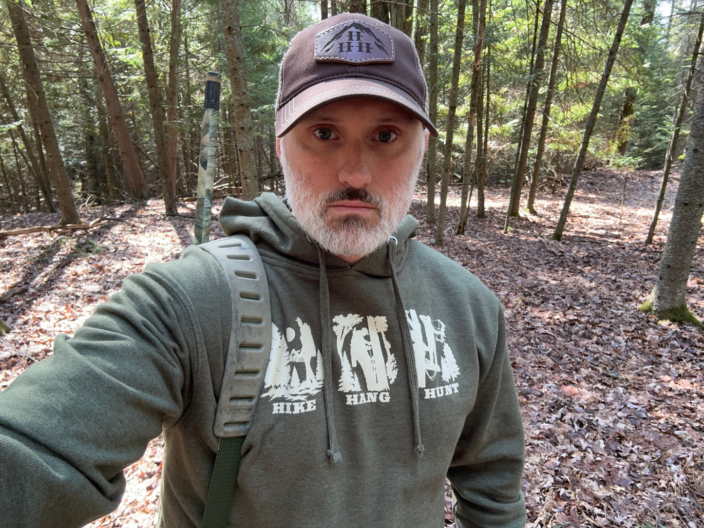 Hike Hang Hunt - Midweight Hoodie - Army Heather/Ivory