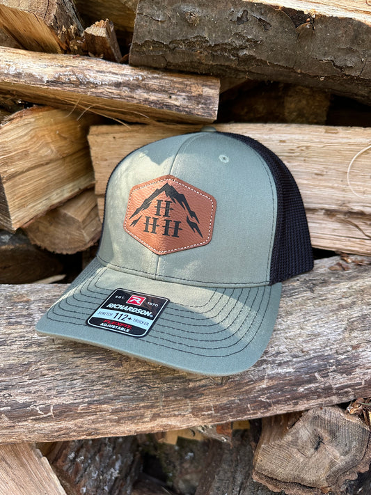 Hike Hang Hunt Logo Cap/Leather Patch